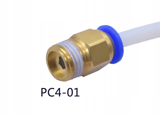 

złącze, szybkozłączka PC4-01 V6, Bowden, 3D, 1,75