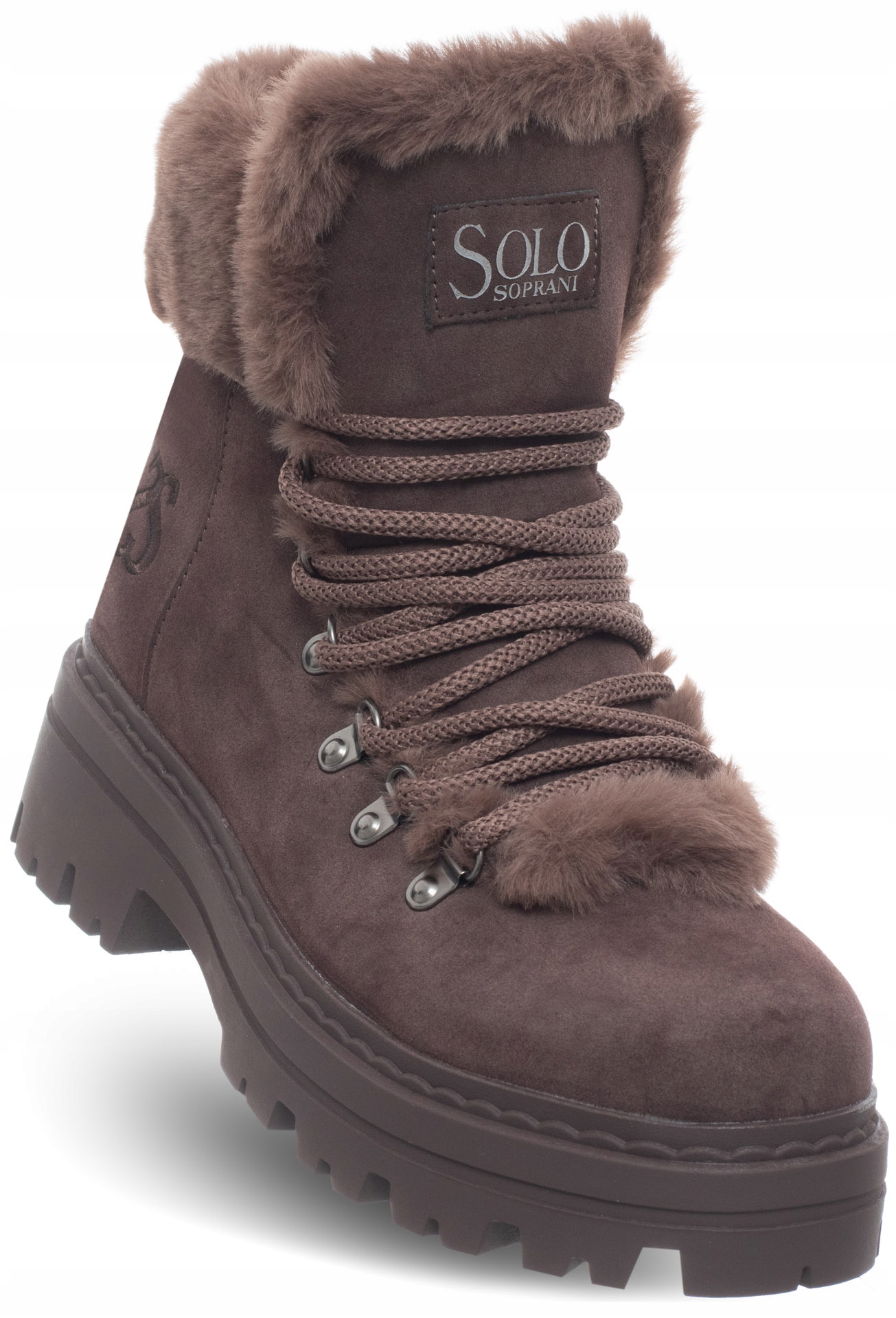 Solo Soprani Dámské Boty SSW521P47/04 hnědé sněhule kotníkové boty teplé