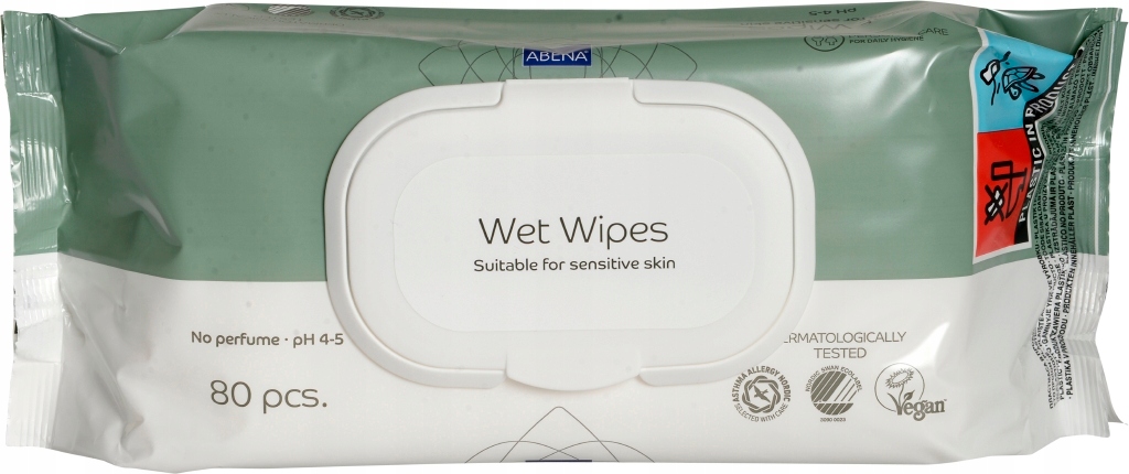 

Chusteczki nawilżane bezzapachowe clip 80szt