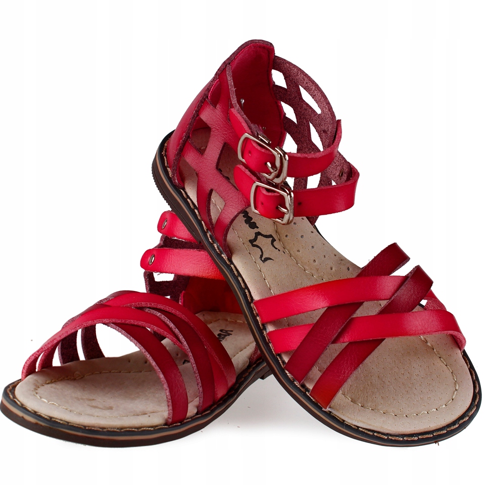 

Sandały różowe wkładka skóra profilowane Apawwa 25