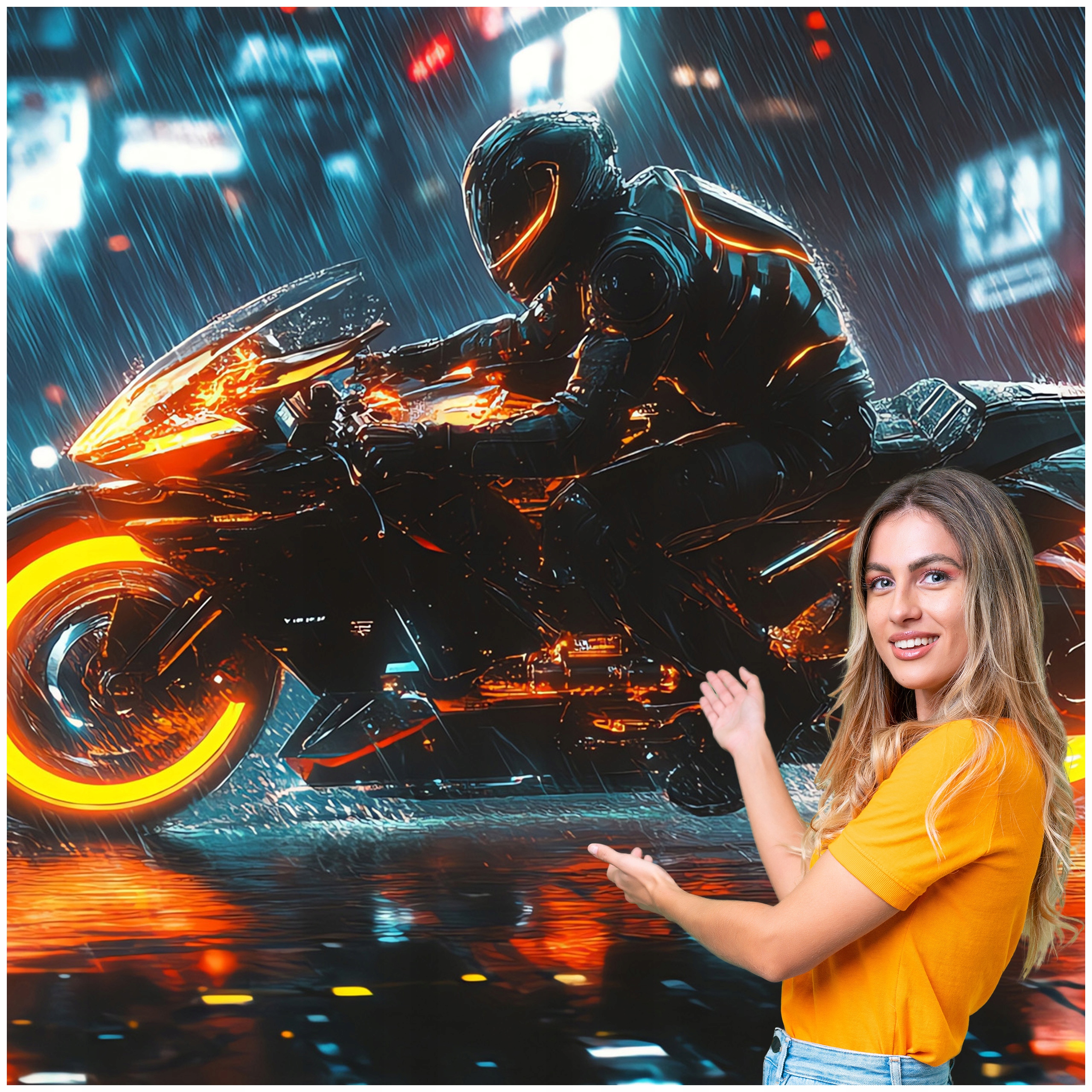 3D Fototapeta Pro Mládež Auto Motocykl 588x280 DMSM44W