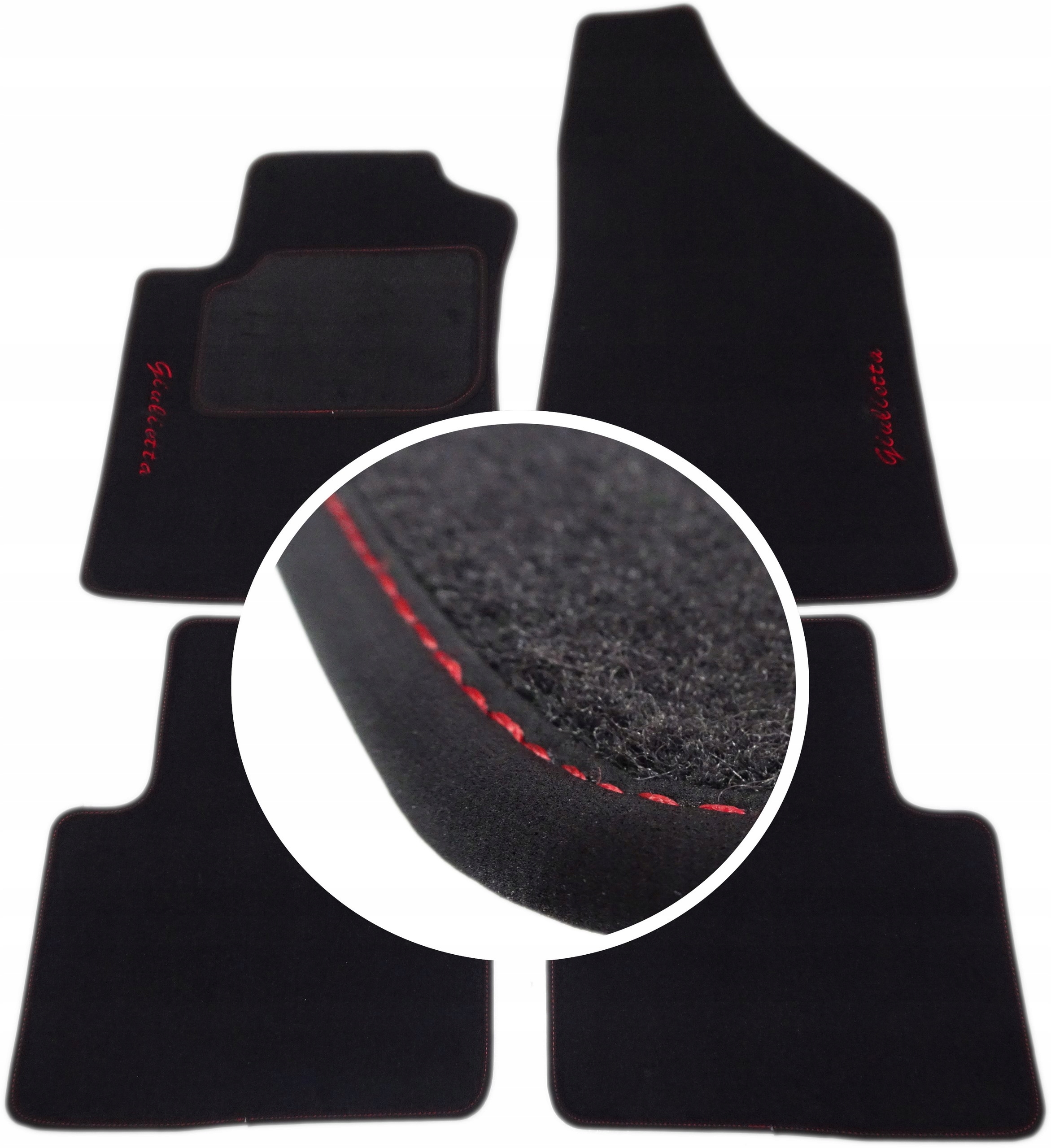 Alfa ROMEO GIULIETTA килимки преміум + вишивка PH2