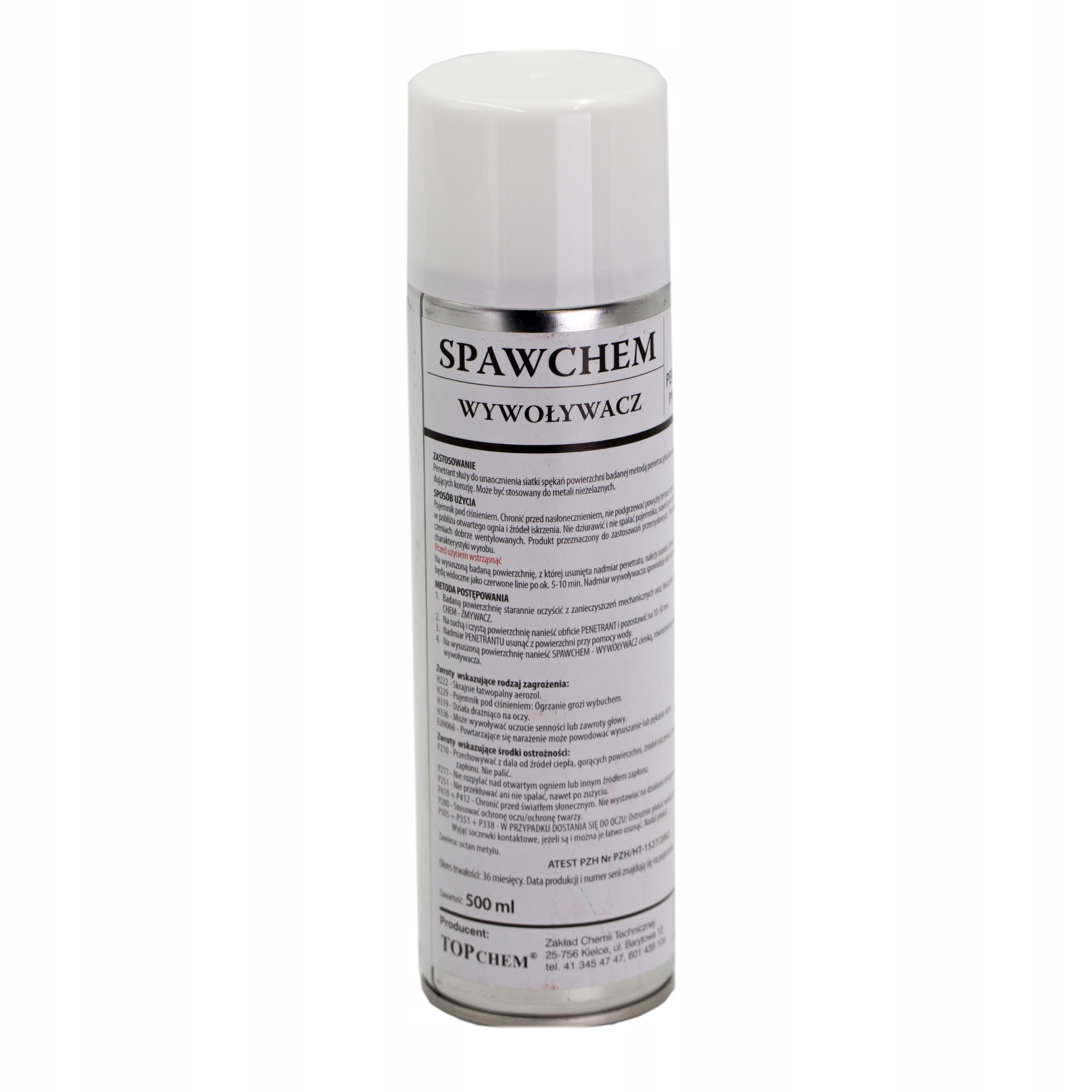 

Wywoływacz do badań Ndt spray 500ml Spawchem