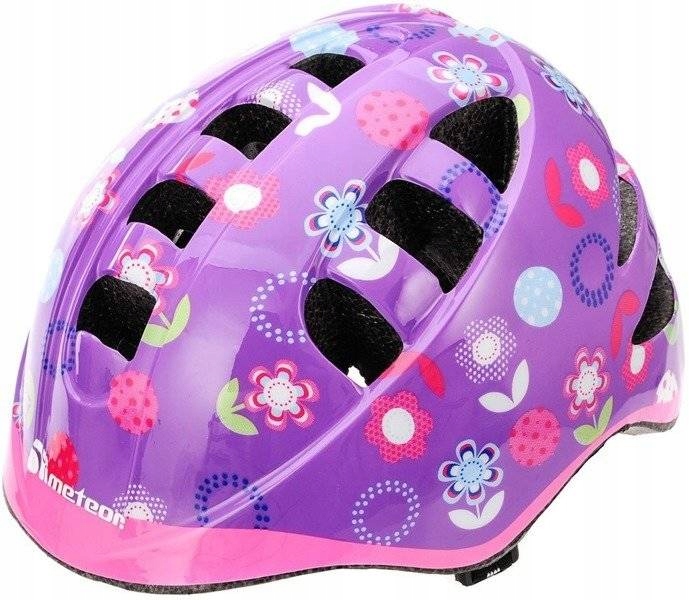 

Kask Rowerowy Dla Dziewczynek Z Regulacją 48-52 cm