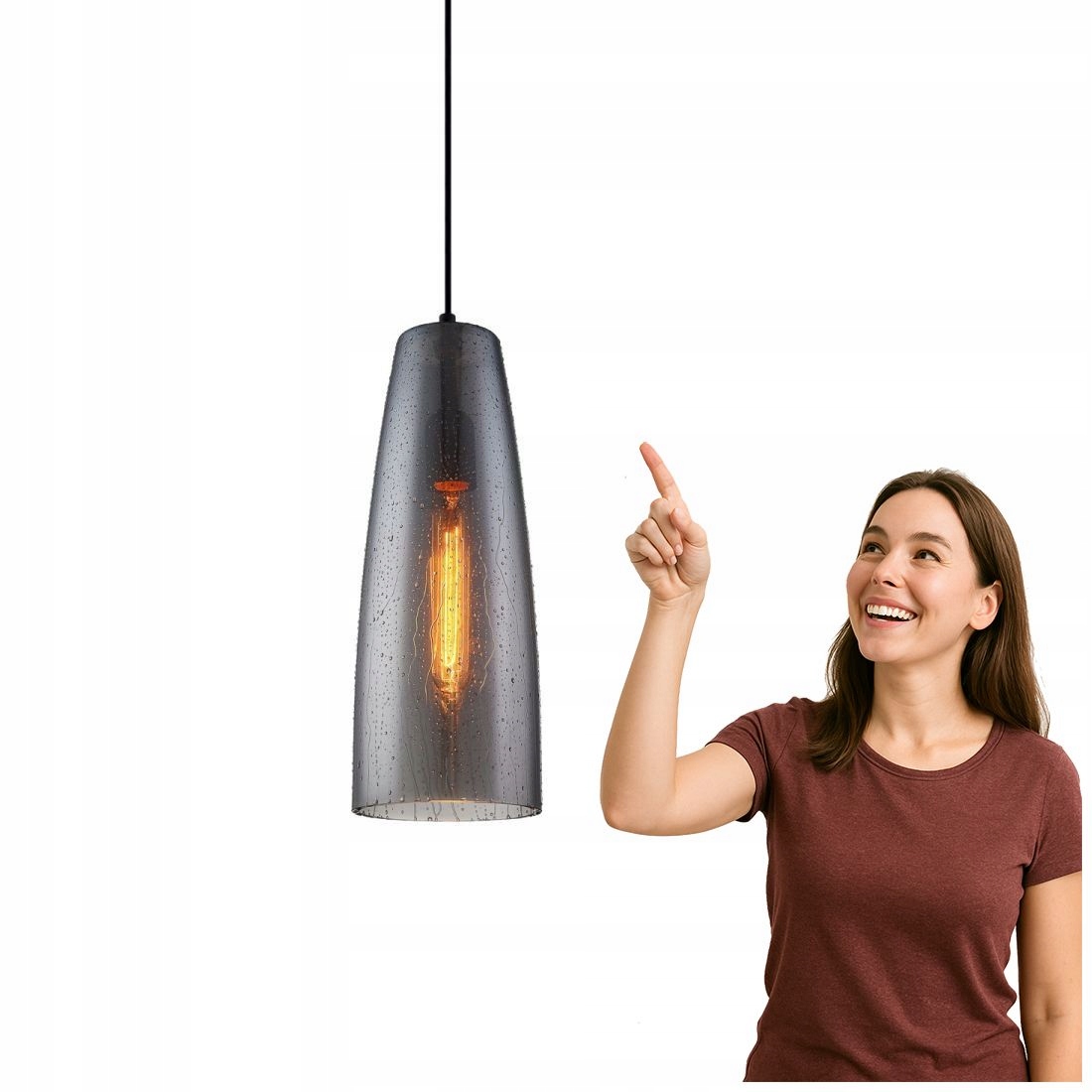 Závěsná lampa Tabby MDM3147/1 Sg+drop Italux