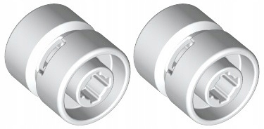 

Lego Felga 11x12 Biała/White (6014/4170457) x2