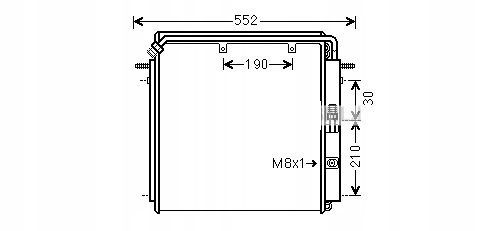 001492334 - Радиатор кондиционера Deutz Fahr / Agrotron