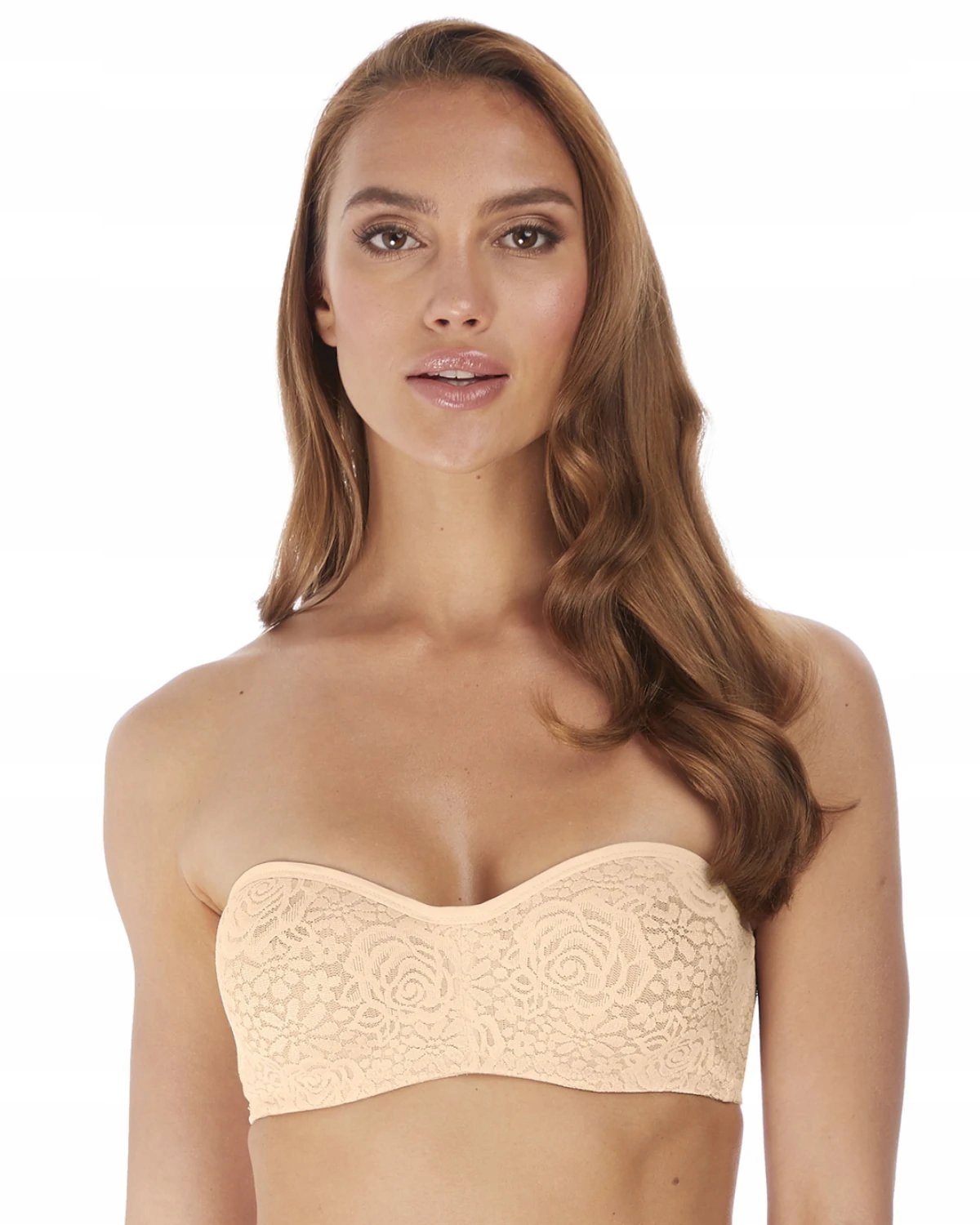 Wacoal Halo Lace biustonosz strapless beżowy 32C