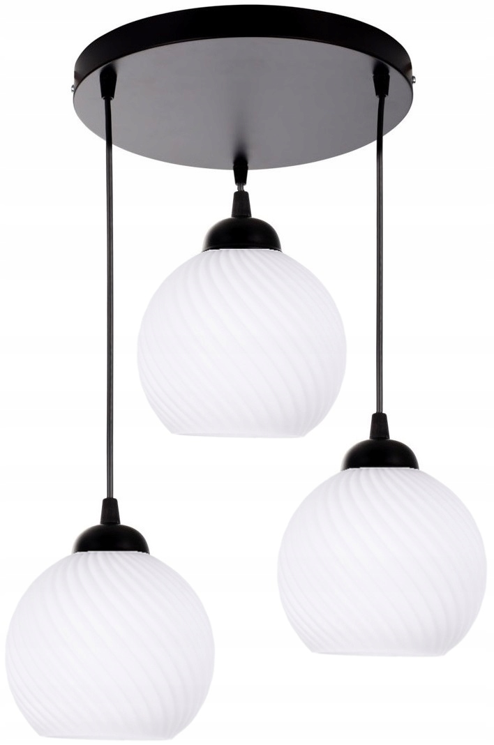 

Szklana Lampa Wisząca Sufitowa Żyrandol Plafon Led
