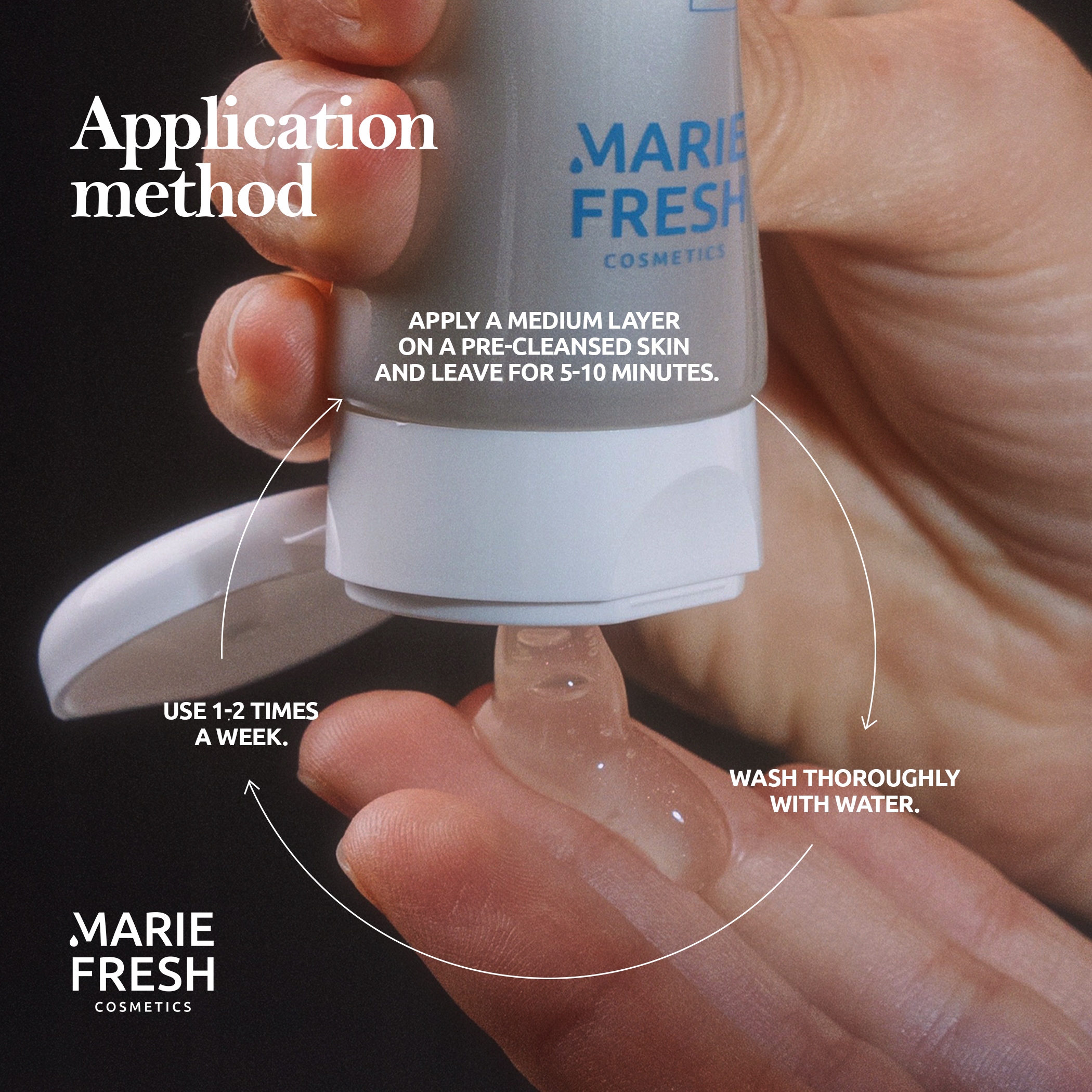 Marie Fresh Peeling enzymatyczny 4 enzymy do wszystkich rodzajów skóry Marka inna marka