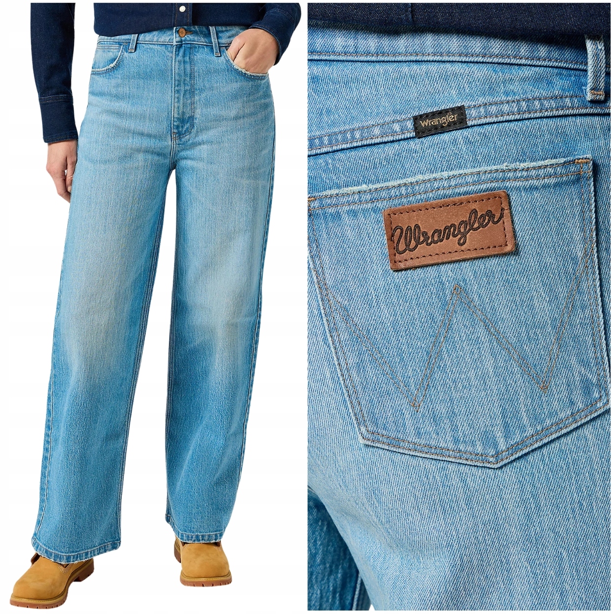 Wrangler Loose Straight volné vysoké dámské džínové kalhoty W25 L30