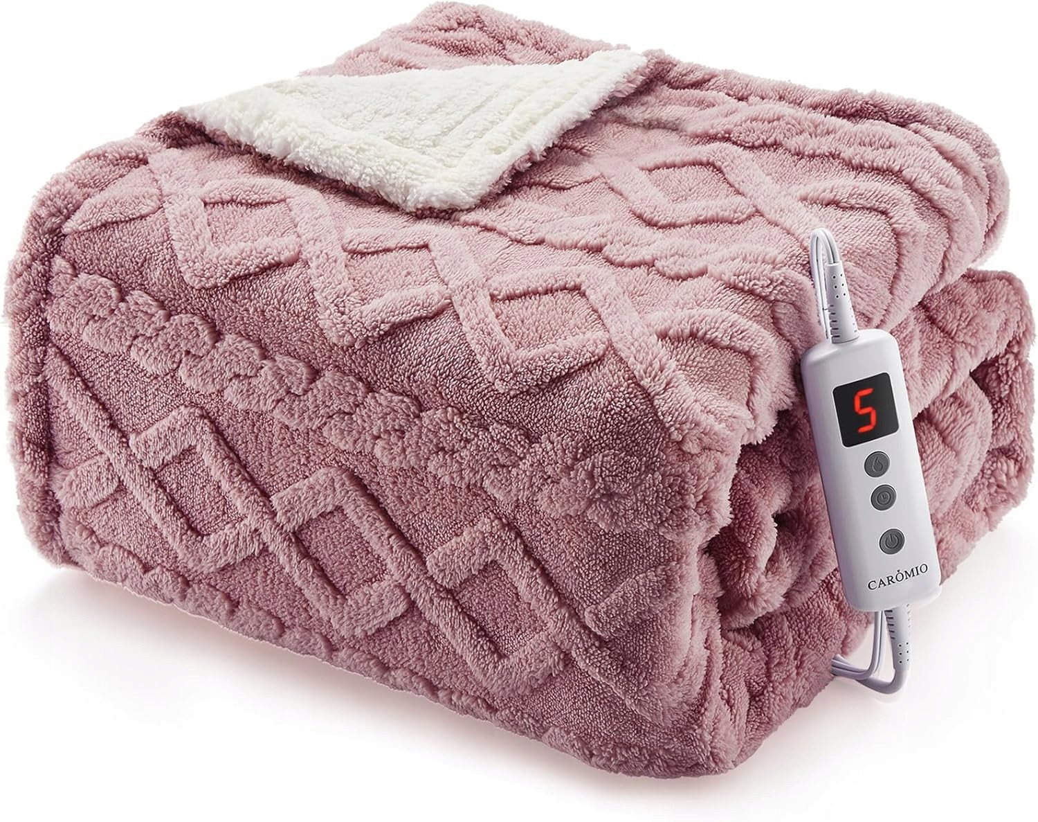 Caromio Koc Elektryczny Grzewczy 6 Poziomów Grzania 10 Godzin 180*130cm
