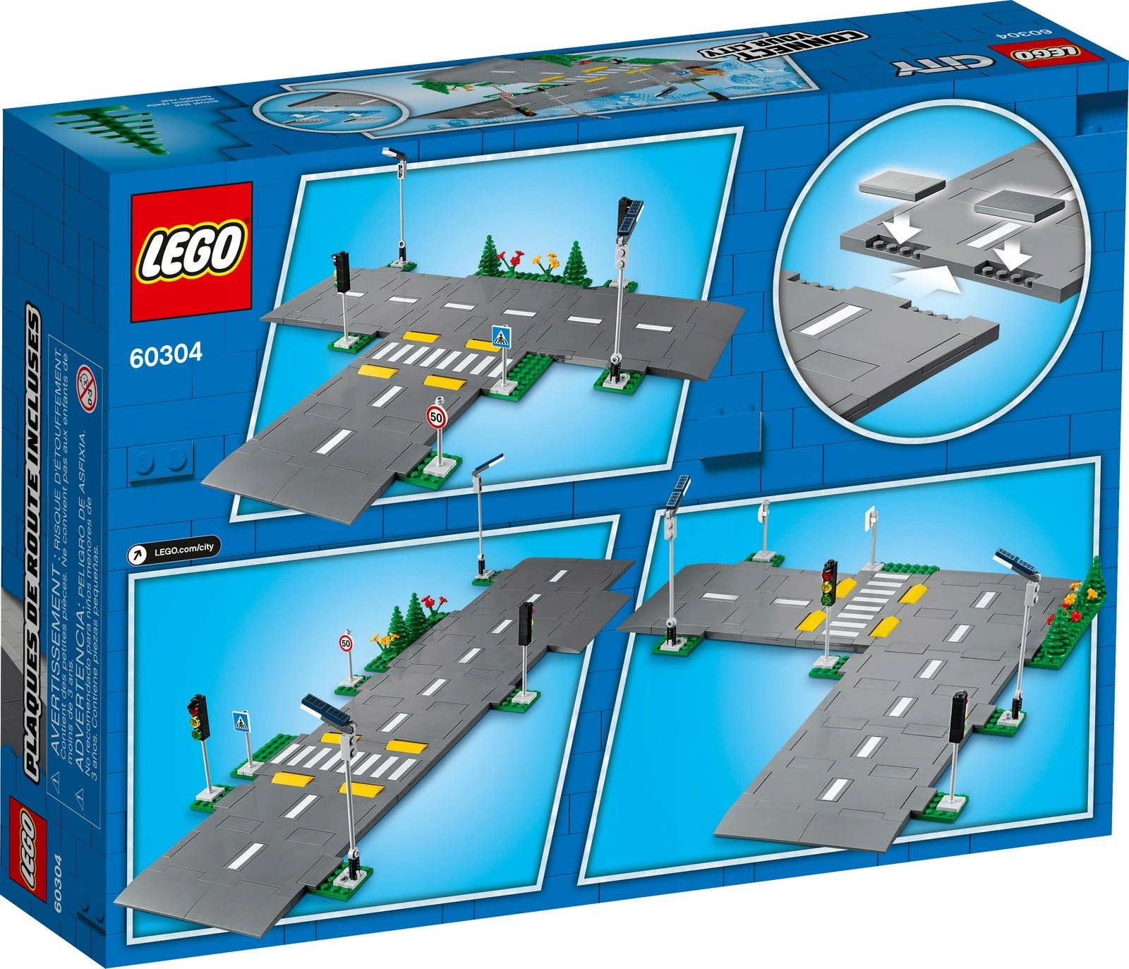 LEGO CITY 60304 PŁYTY DROGOWE ulica znaki Marka LEGO