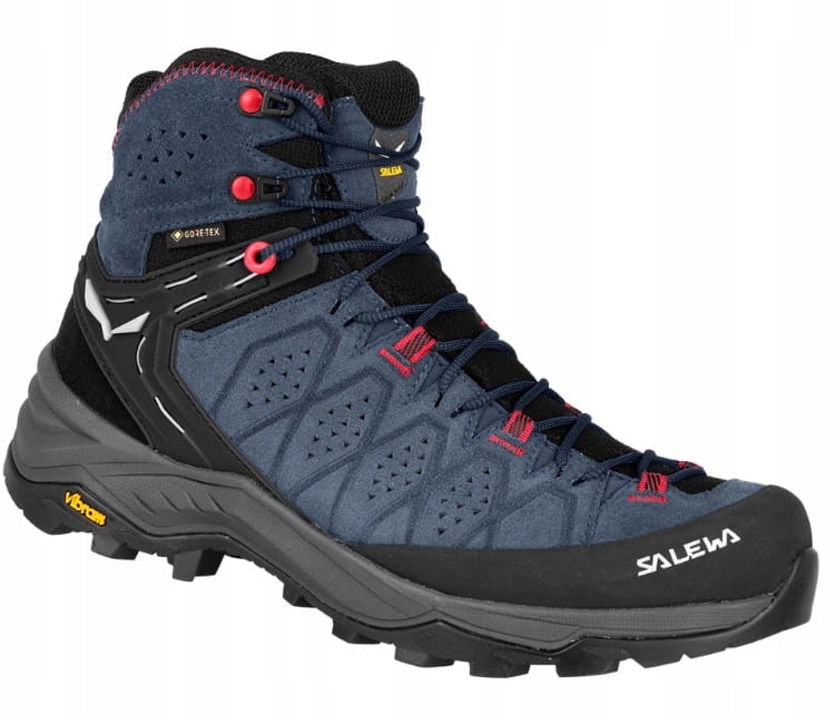 Buty Damskie Salewa Alp 2 Trainer Mid Gore-Tex java blue/fluo coral 40