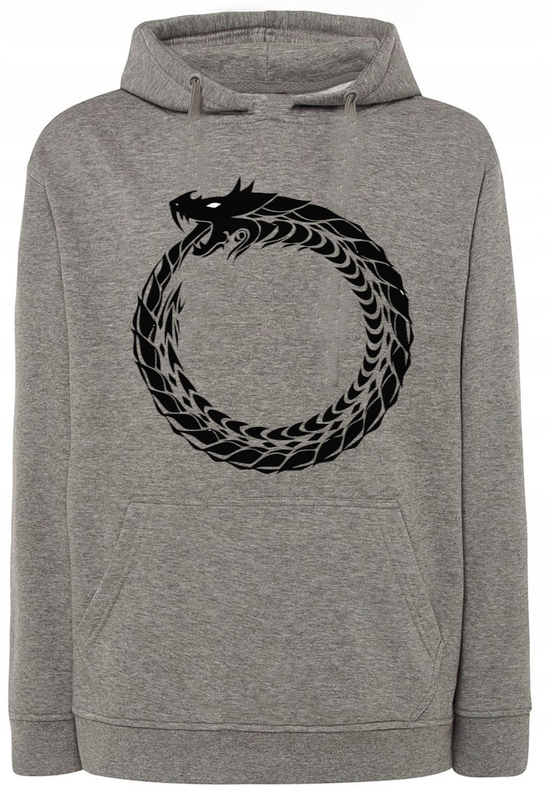 Pánská mikina s pěkným potiskem kruhu Smok vel. L