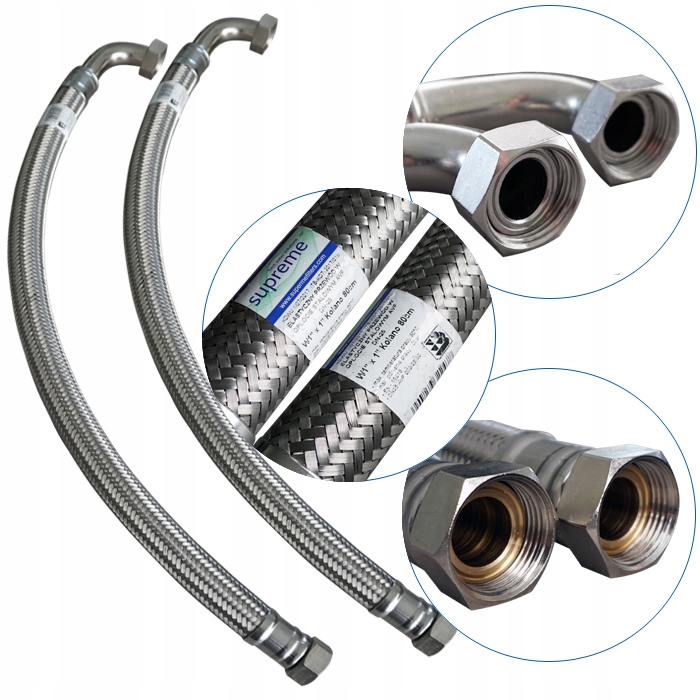 

Węże elastyczne Supreme 80 cm 1 cal do zmiękczaczy