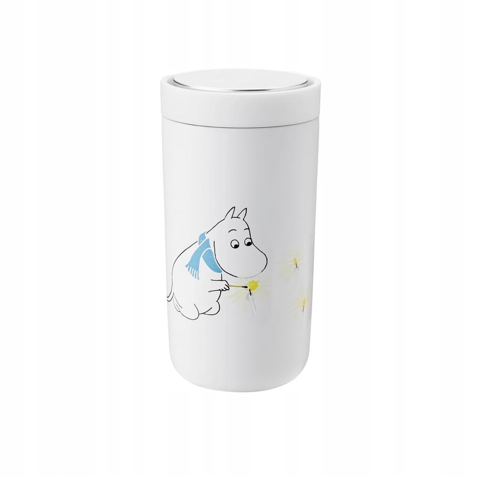 Cestovní hrnek bílý Moomin To Go Click Stelton