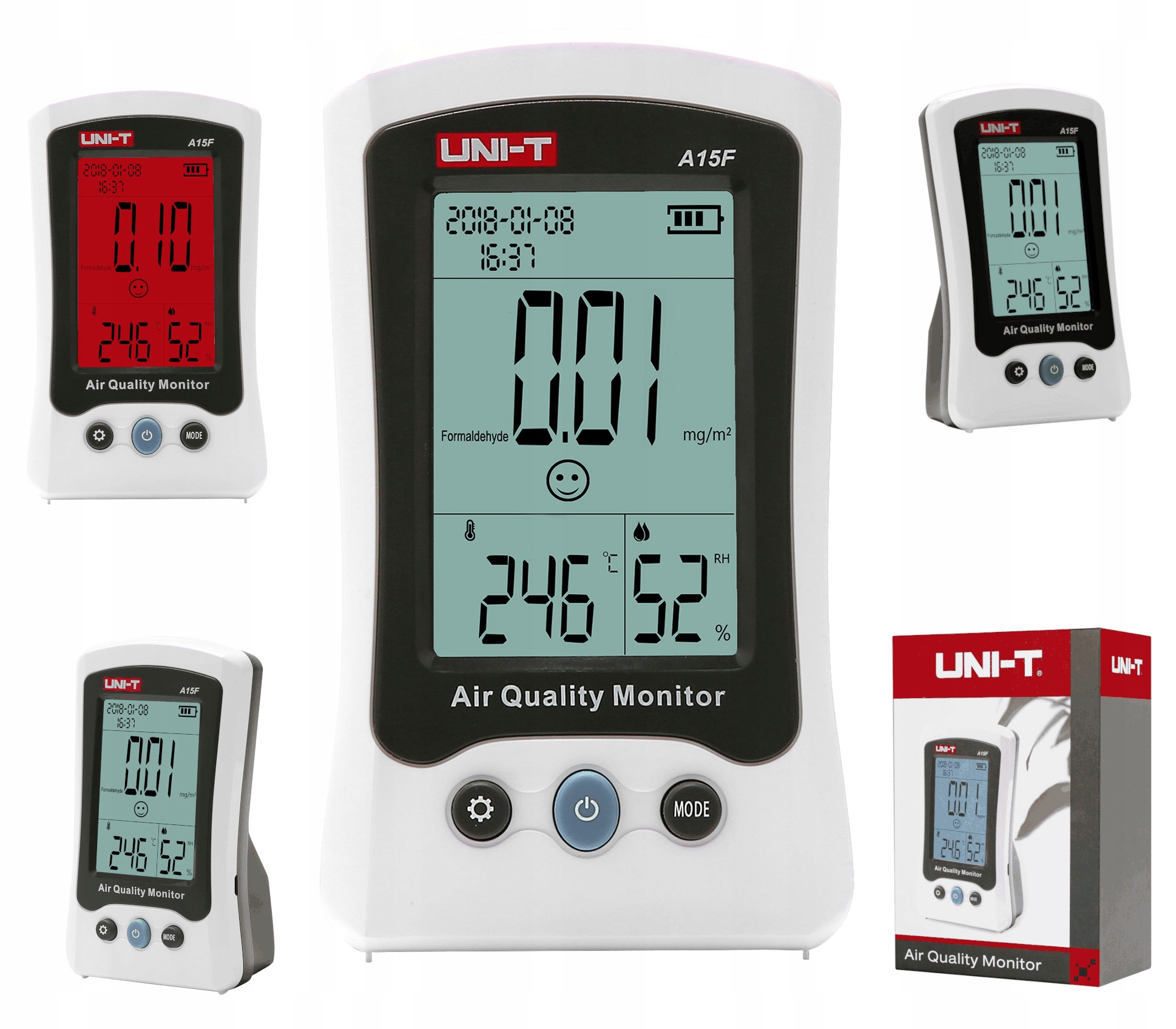 Merač Kvality Vzduchu Uni-t A15F Každú Teplotu, Vlhkosť LCD Unit