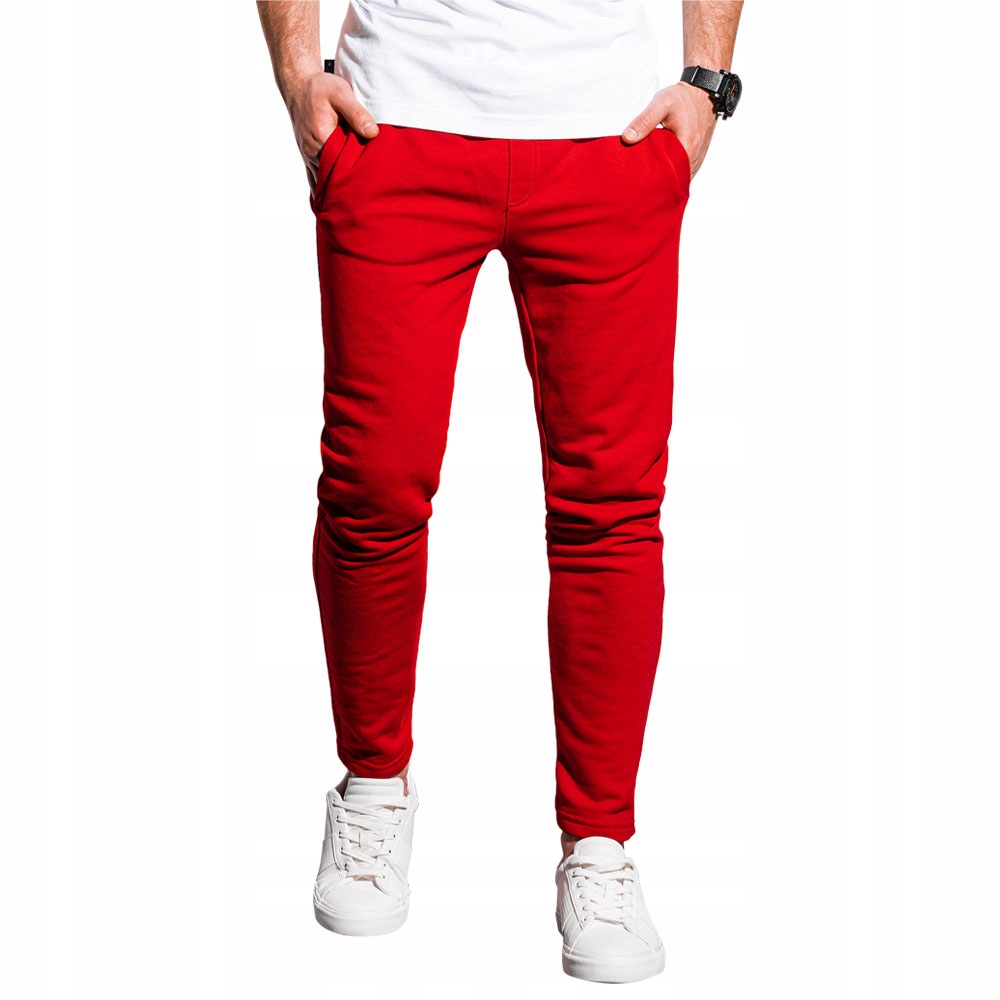 

Spodnie męskie dresowe trening P1004 czerwone S