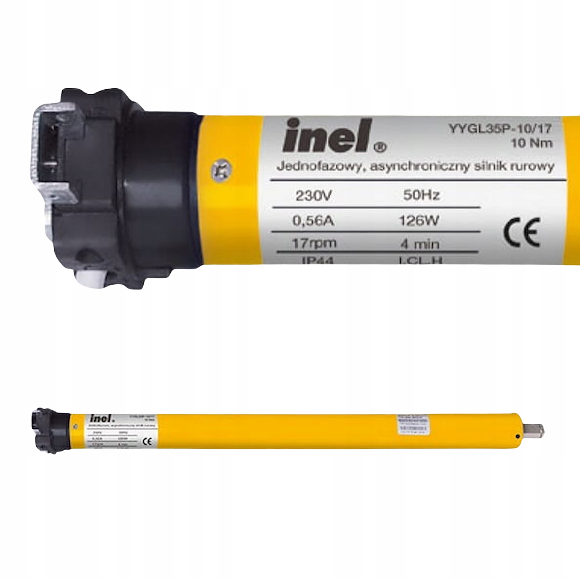 Inel rúrkový motor N-10P 10/17 pre potrubie Ø40 funkcia detekcie preťaženia