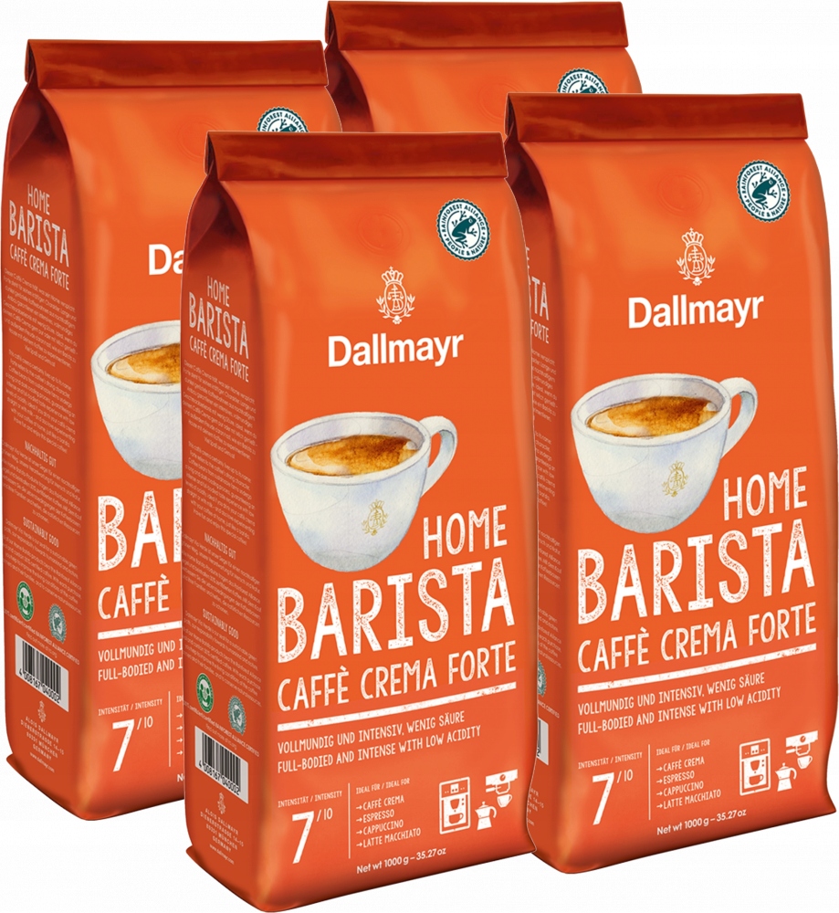 Kawa ziarnista Dallmayr Home Barista Caffè Crema Forte 1kg intensywna x4