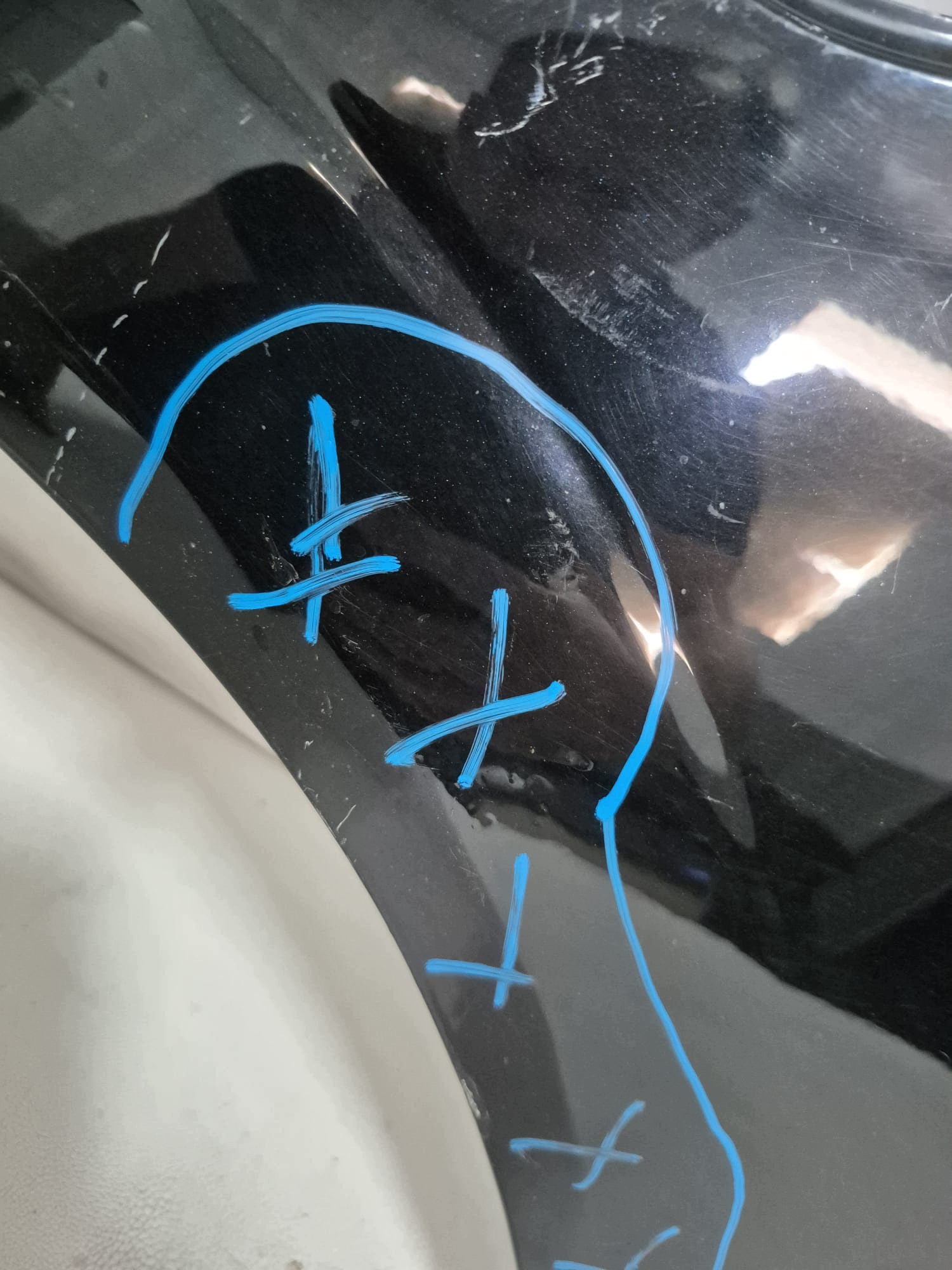 VOLVO XC60 II 2 spoiler-IN HYBRID 17-> fender front front left