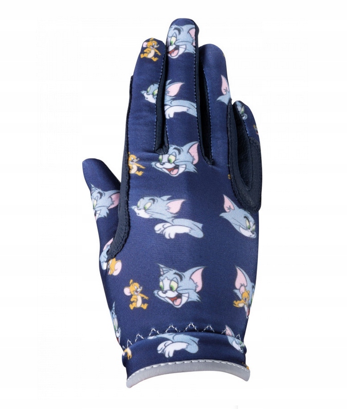 H5675 Hkm Ridding Gloves Tom&jerry Rękawiczki jeździeckie dziecięce 8lat