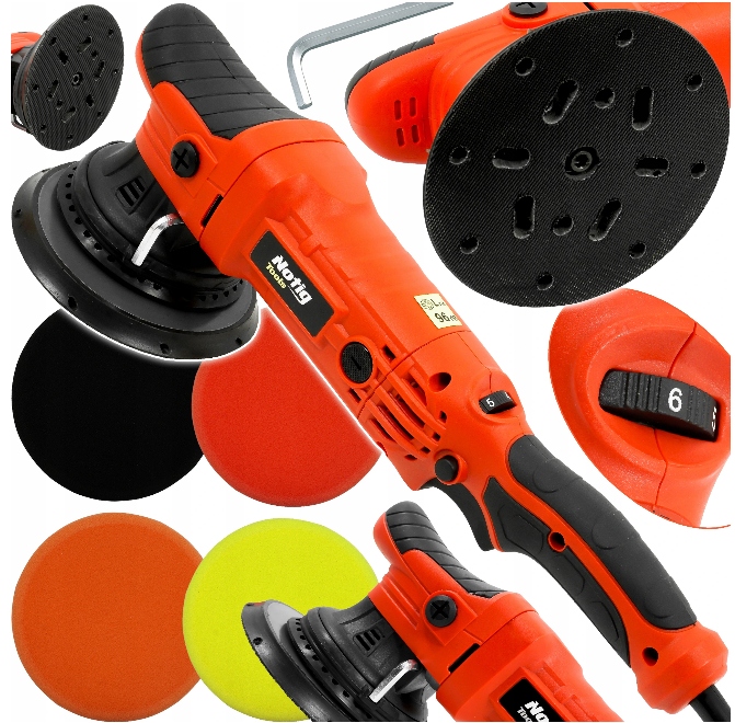 POLERKA SAMOCHODOWA ELEKTRYCZNA SZLIFIERKA + GĄBKI