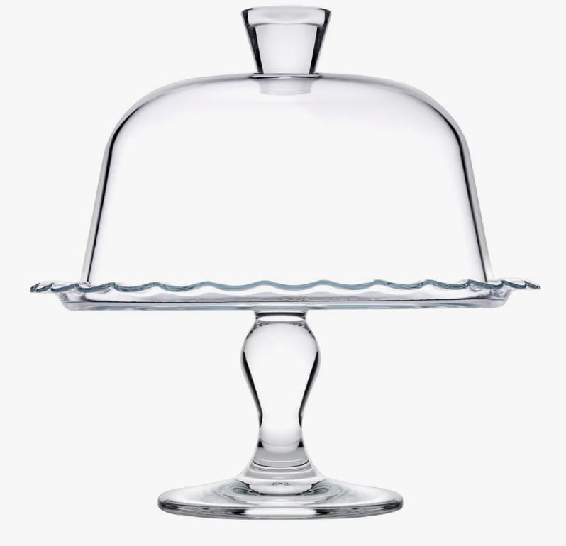

Patera szklana z kloszem 26cm Pasabahce