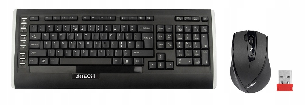 Súprava A4tech 9300F je bezdrôtová. kľúče. bezdrôtové pripojenie.…