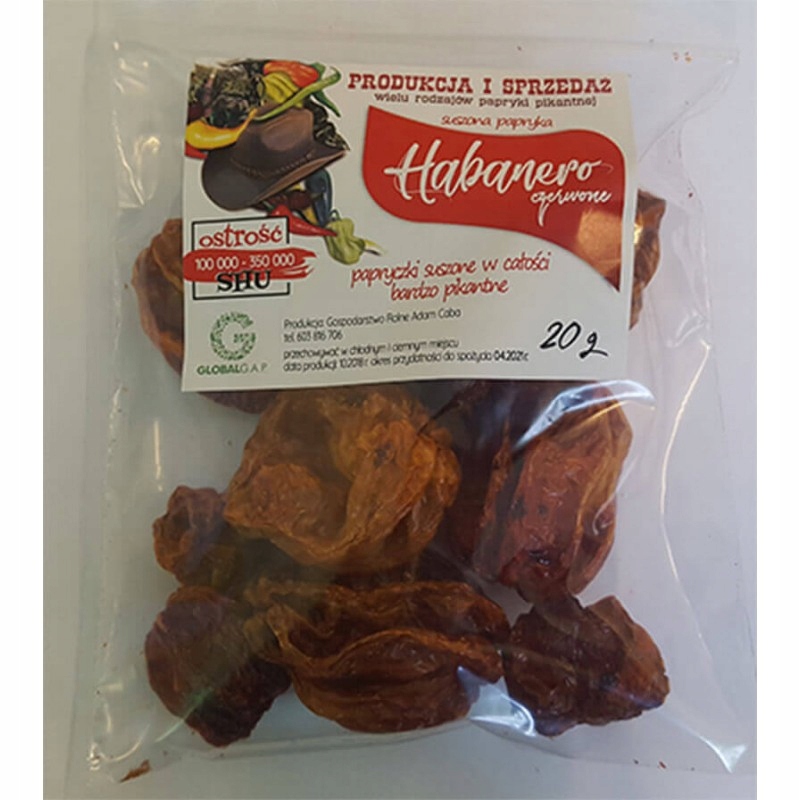 

Papryka Suszona 20g Habanero Czerwona Bardzo Ostra