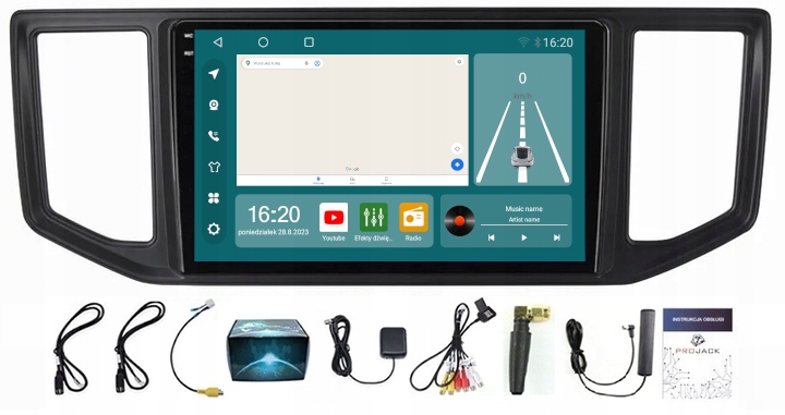 Autorádio Gps Android Vw Crafter 2017-2022 Wifi Usb 8GB 256GB Carplay