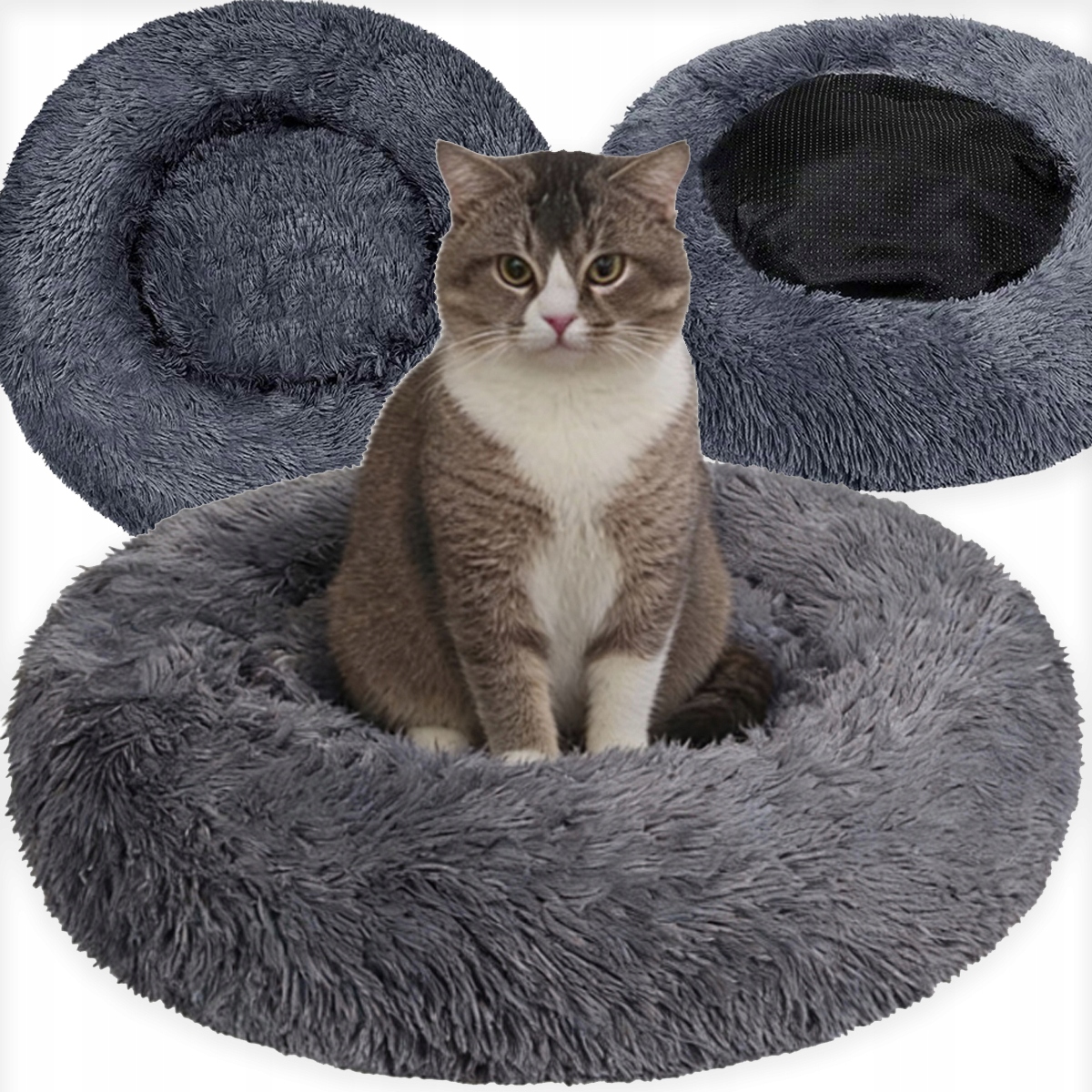 Levně Pelíšek Pro Kočky Psa Měkké Potah Voděodolné Polštář Shaggy Kotec