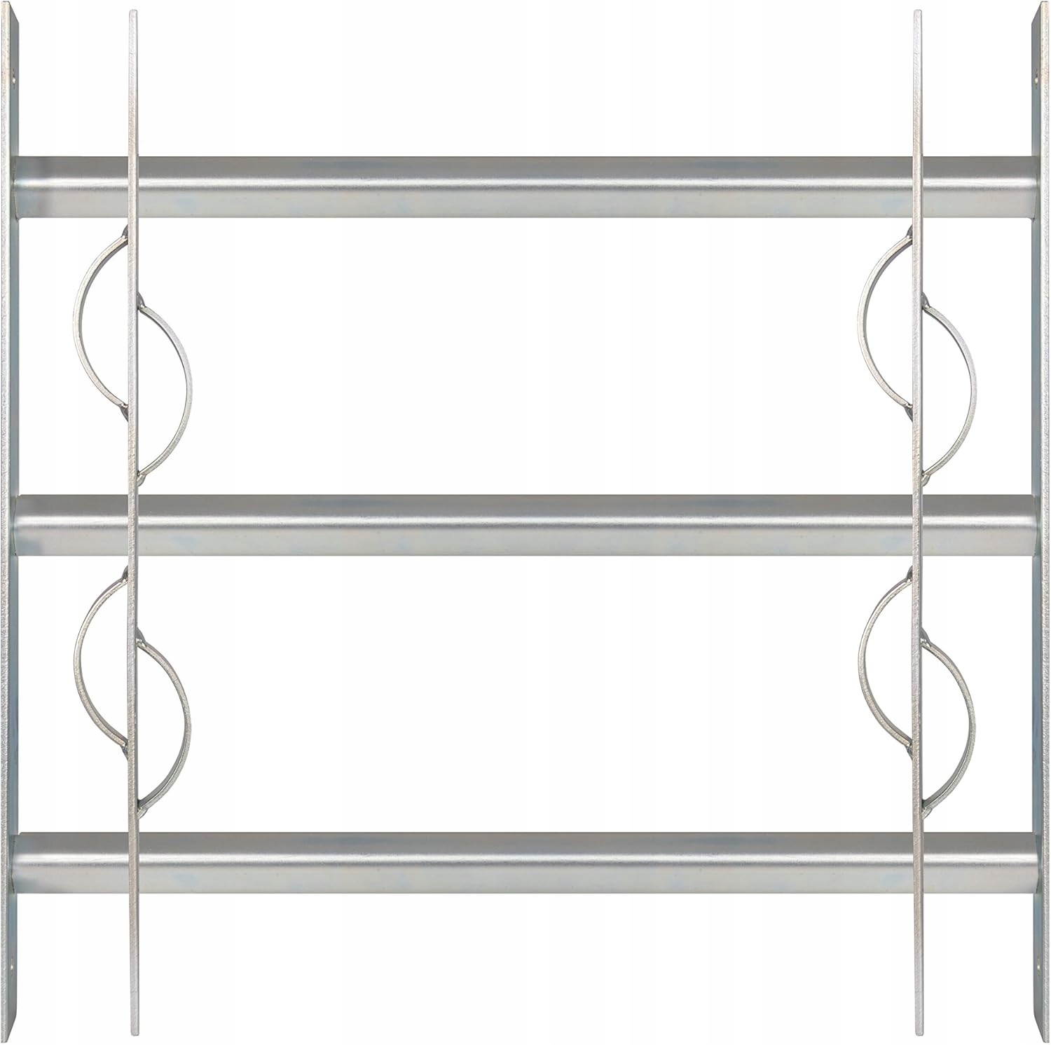 Okenná mriežka Alberts 563615 modrá galvanizovaná 450 x 500-650 mm