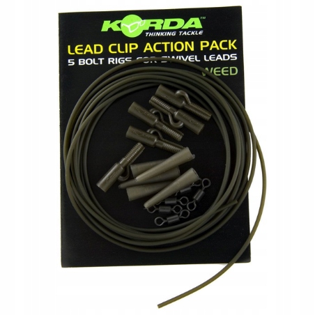Korda Lead Clip Action Pack Weed Pakiet Elementów do bezpiecznego klipsa