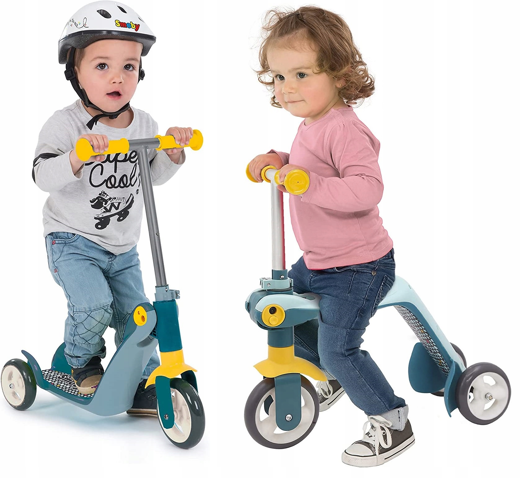 

Smoby Rowerek 2w1 Hulajnoga Trójkołowa Jeździk
