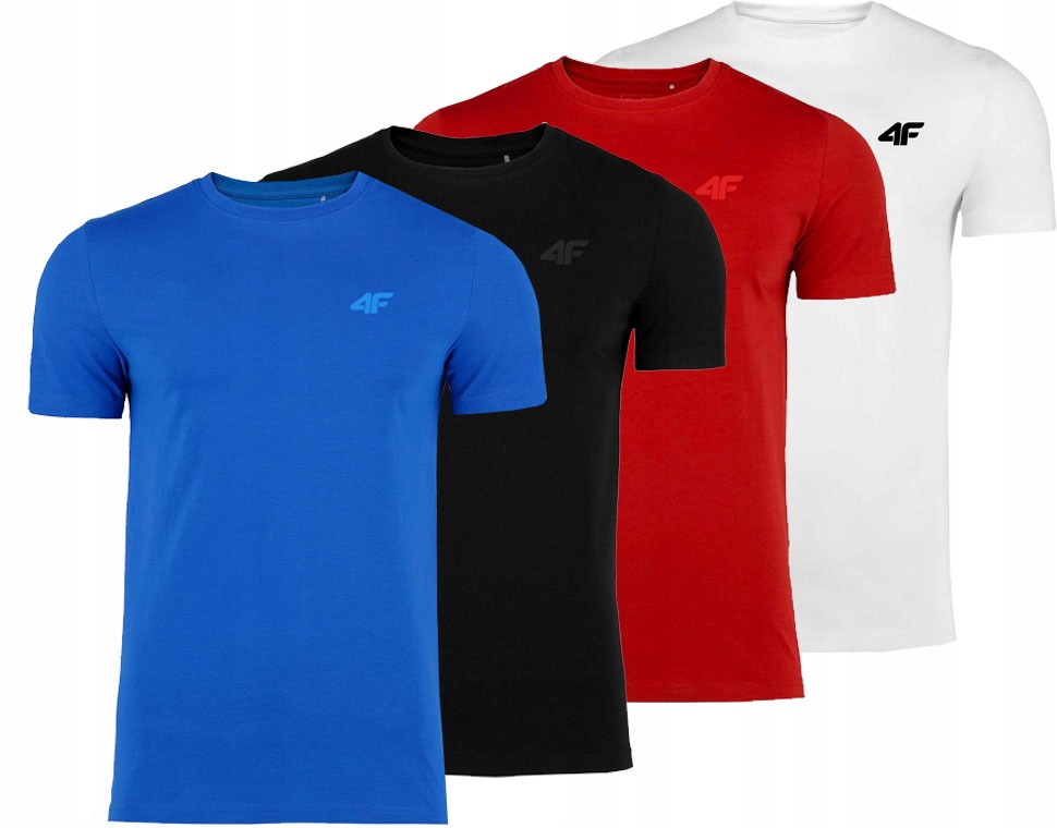

4F Zestaw Koszulka Męska T-shirt 4 Sztuki r.S