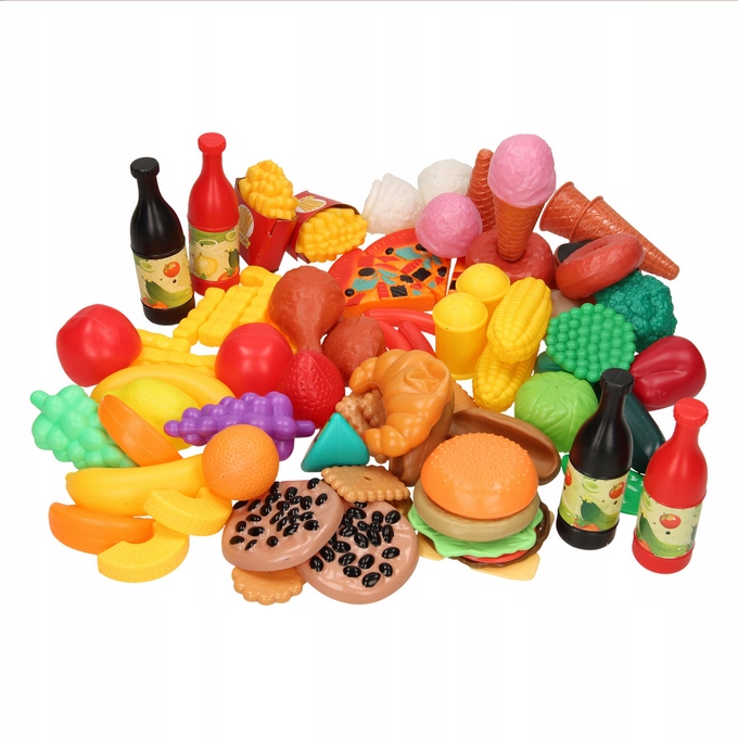 WARZYWA OWOCE ARTYKUŁY SPOŻYWCZE ZABAWKOWE JEDZENIE dla DZIECI ZESTAW 90 EL Kod producenta NHD