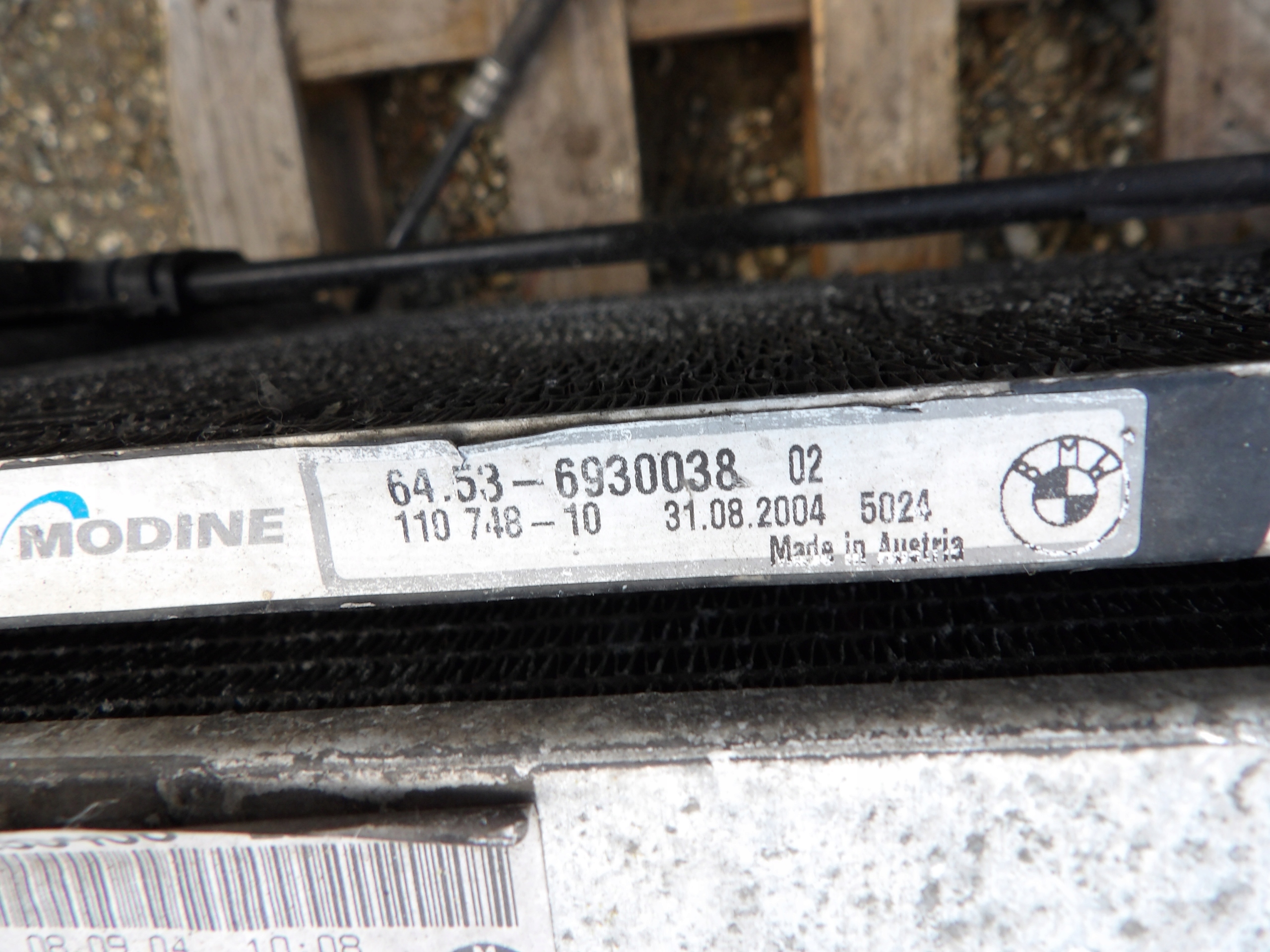 BMW E87 vízhütö a klímának ventilátor