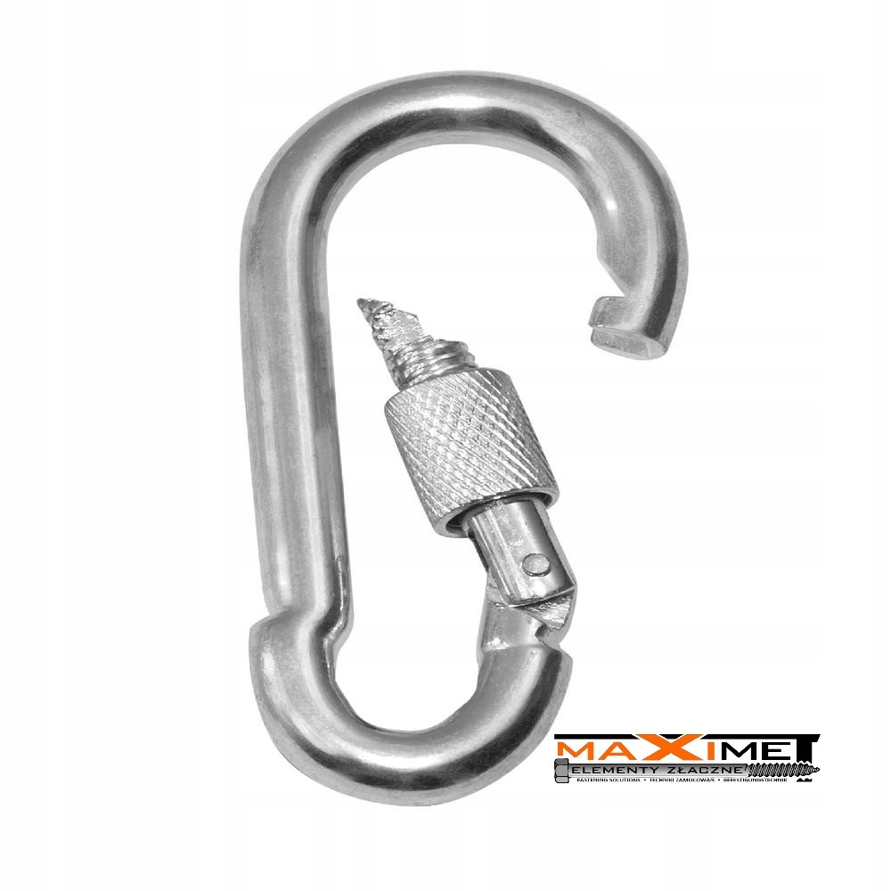 

Karabińczyk Do Huśtawki z zabezpiecz. Ocynk 8x80