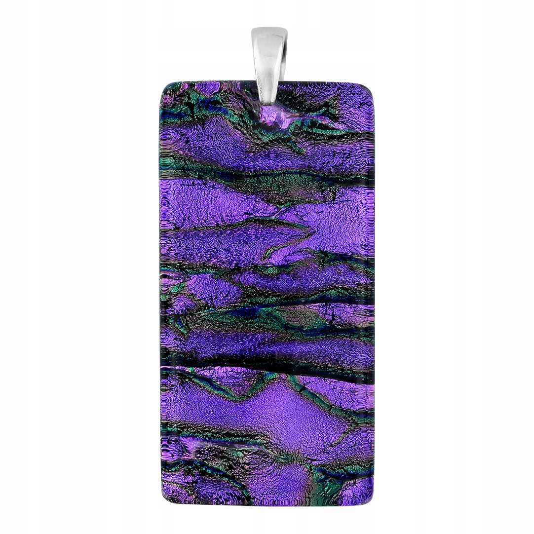 Dámský fialový přívěsek Harf sklo murano