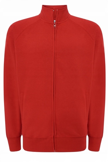 

Bluza Męska Rozpinana Bez Kaptura Red XL
