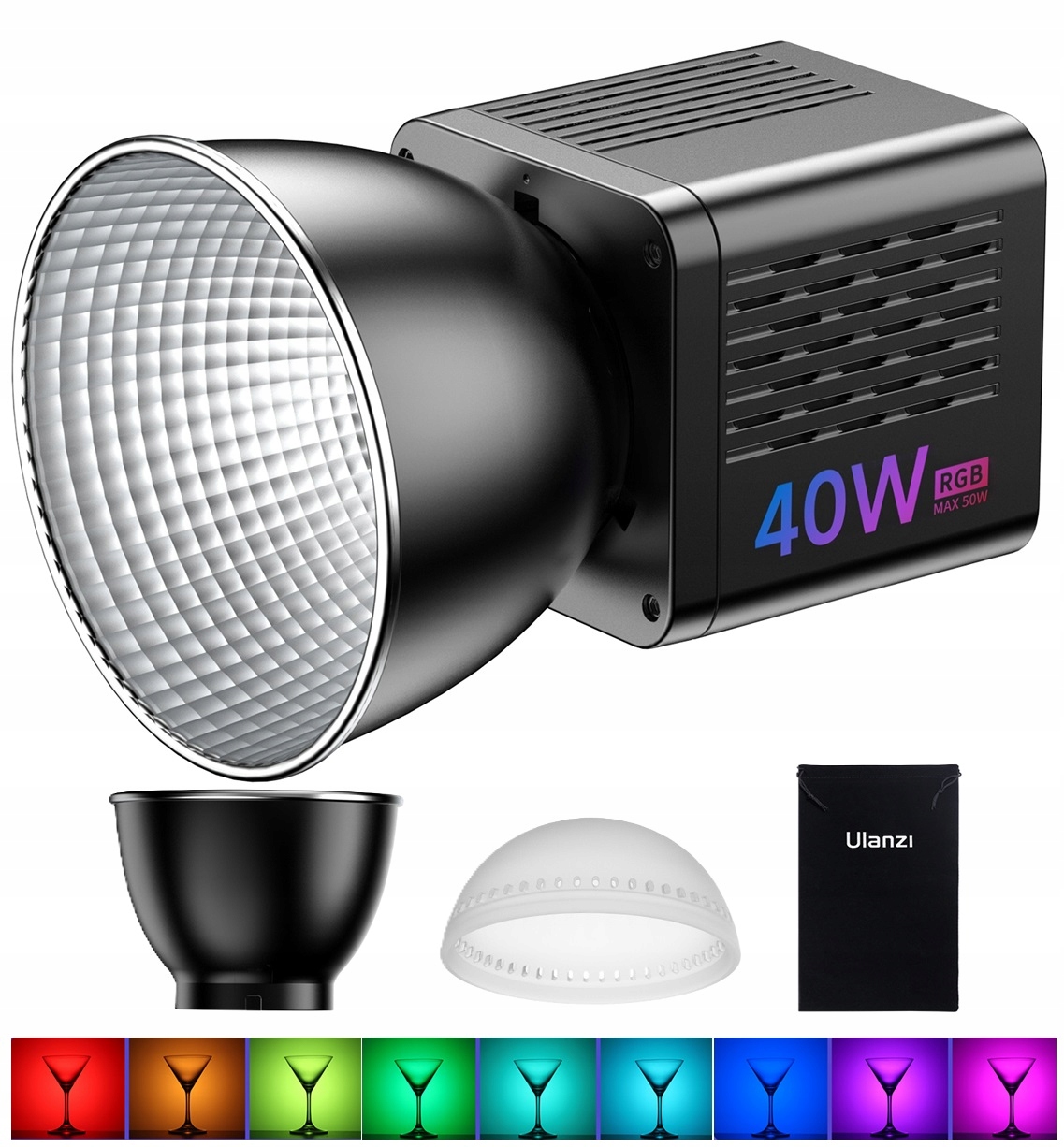 Rgb Led lampa Studiová Filmové nepřetržité osvětlení Studio Ulanzi L024 40W