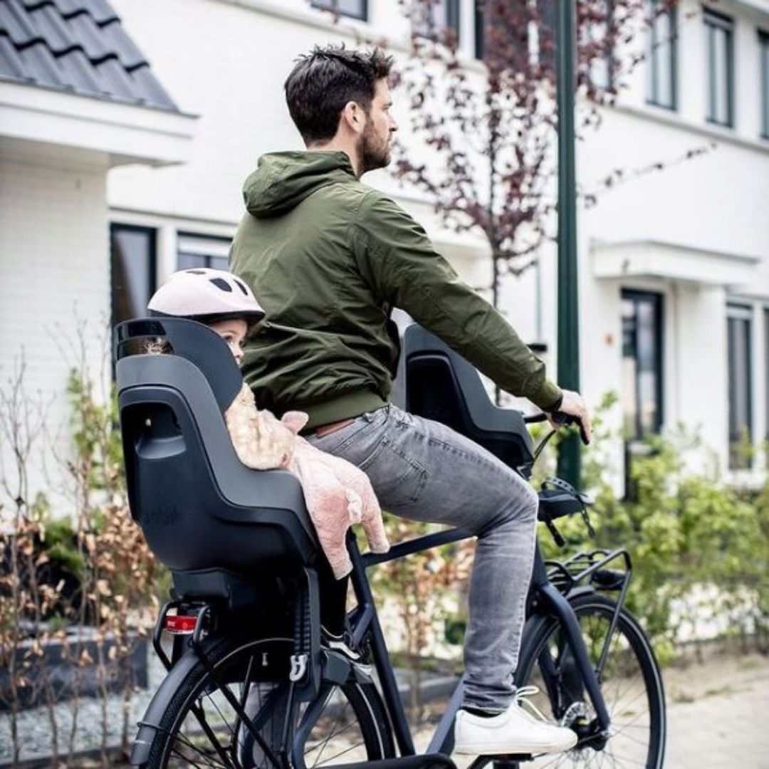 FOTELIK ROWEROWY GO MINI + OSŁONA + KASK XXS GREY Marka Bobike