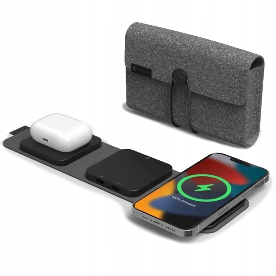 Indukční nabíječka 15W 4v1 pro MagSafe Qi Usb-a Usb-c, Mophie, Pd stanice