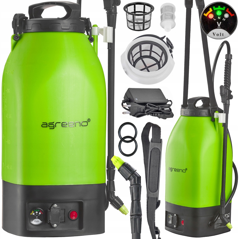 Opryskiwacz Akumulatorowy Elektryczny Ciśnieniowy Rozpylacz 9L Agreeno 358