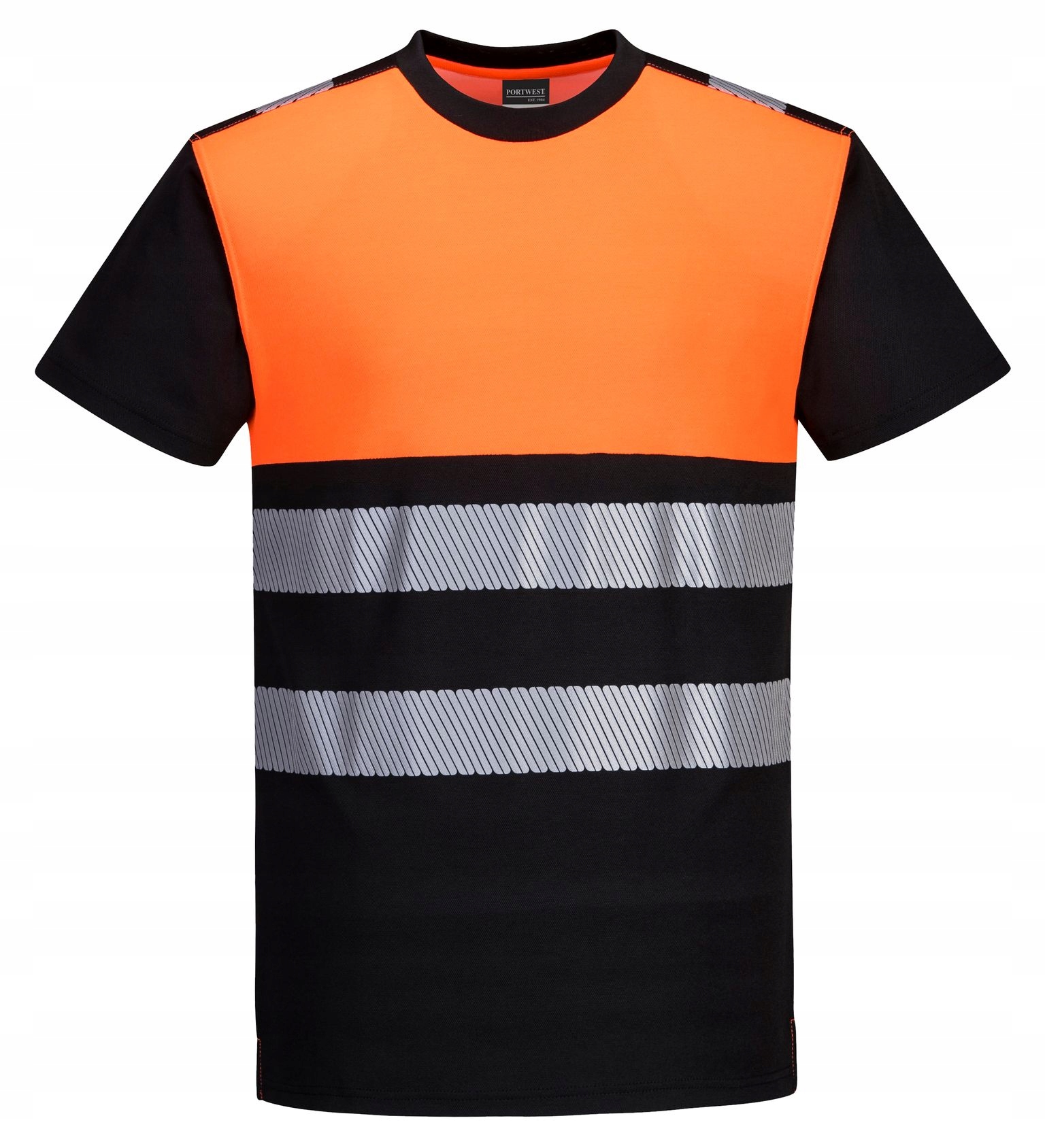 KOSZULKA ODBLASKOWA ROBOCZA OSTRZEGAWCZA BHP 2XL