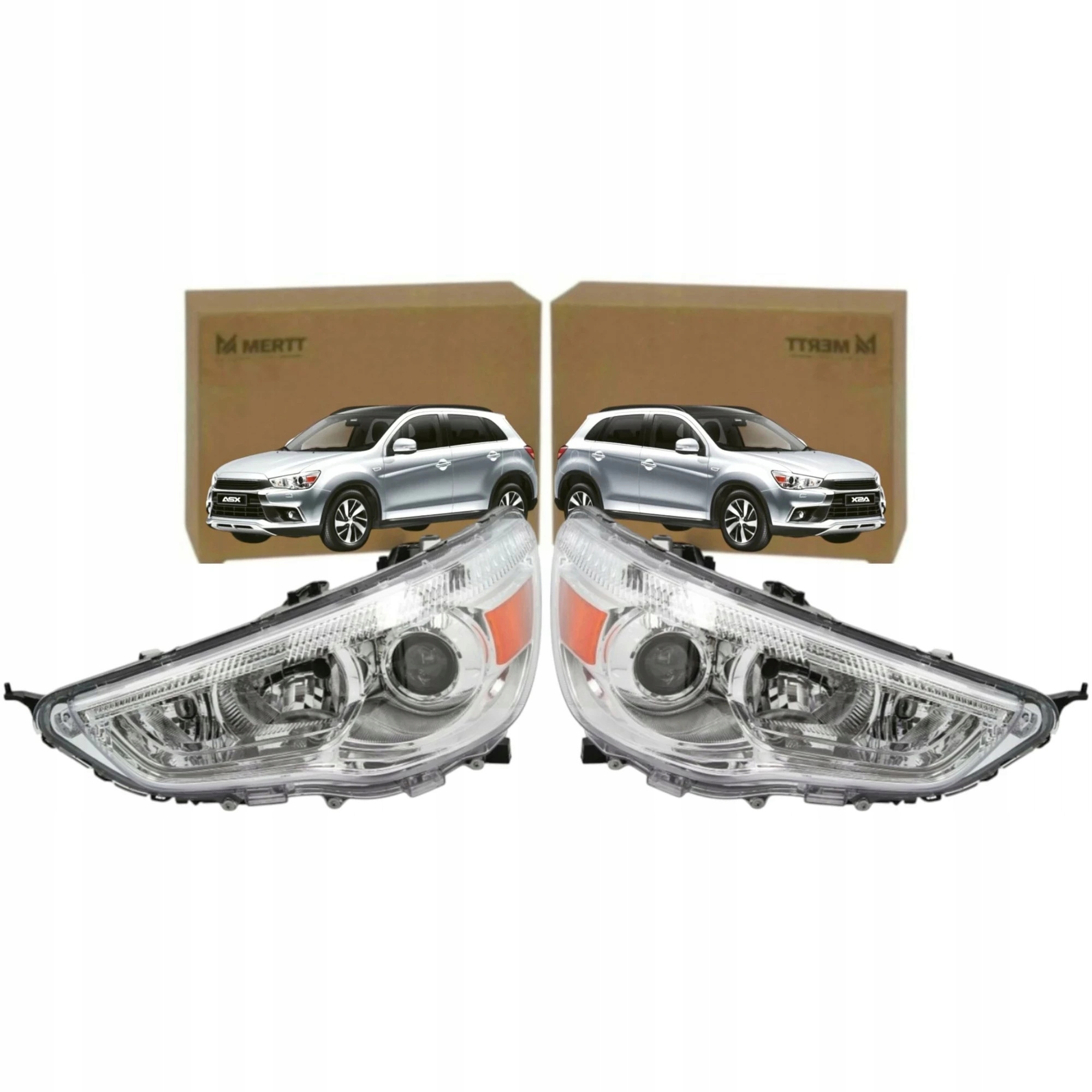 Přední Světlomety Pravý Levý H11 HB3 Mitsubishi Asx 2010-2016 Sada