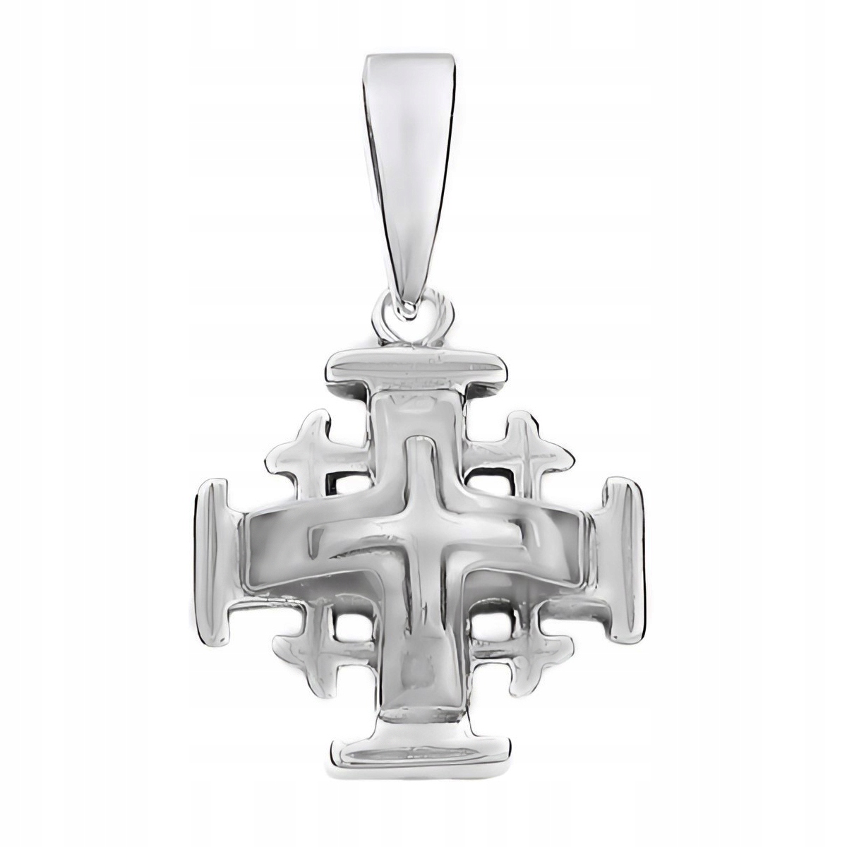 Jeruzalémský křížek stříbro ryzost 925 Přívěsek Originální Jeruzalémský kříž