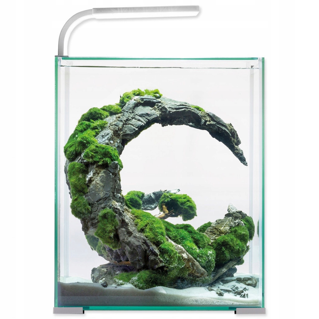 Levně Akvarijní set Aquael Shrimp Smart Day & Night bílý 29x29x35cm 30l